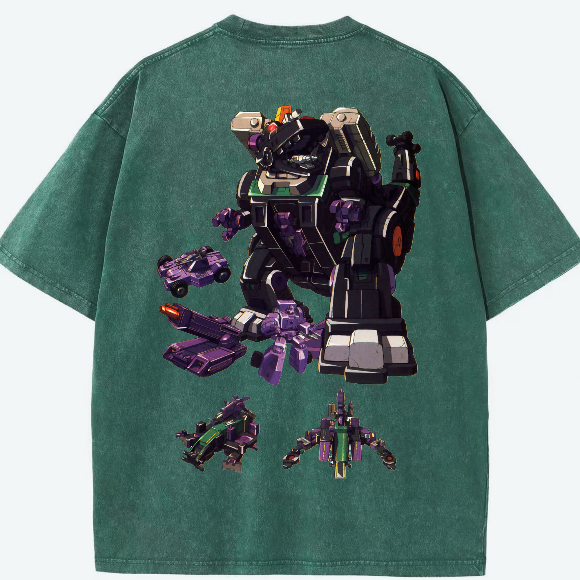 （画像用）  綿100% ヴィンテージ風 半袖Tシャツ（背面プリント）